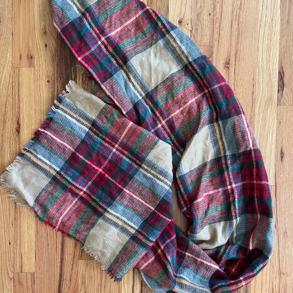 Women's Fashion Comfy Warm Blanket Scarf One Size Multicolor - Picture 2 of 3